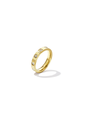 Bague Ornée De Pierres Minimalistes h5