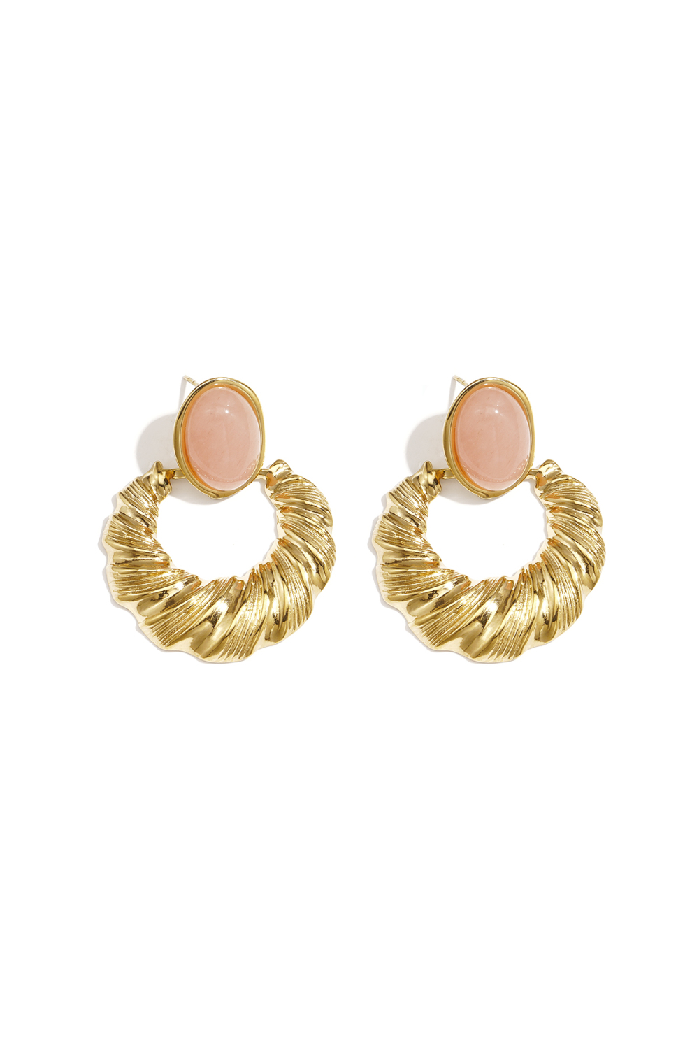 Boucles D'Oreilles Puces En Acier Inoxydable, Forme Irrégulière, Collection Simple Daily Simple, Bijoux Pour Femmes