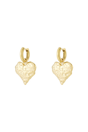 Boucles D'Oreilles Coeurs Texturés h5