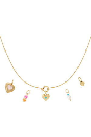 Collier Diy En Forme De Cœur Mignon h5 