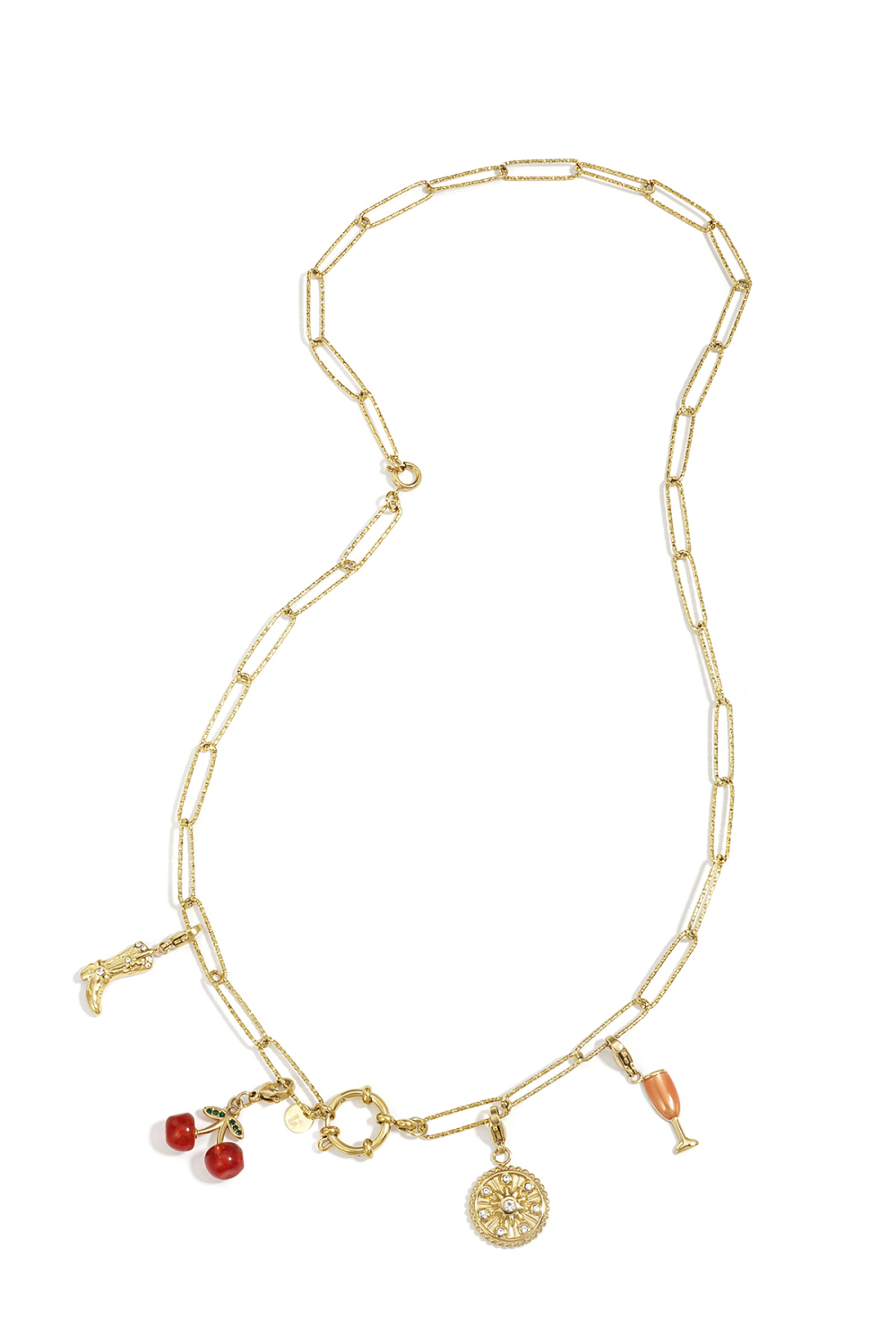 Collier Et Bracelet 2 En 1 Avec Maillons Texturés Image4