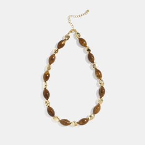Collier De Perles En Résine De Forme Irrégulière Rétro 1 Pièce h5