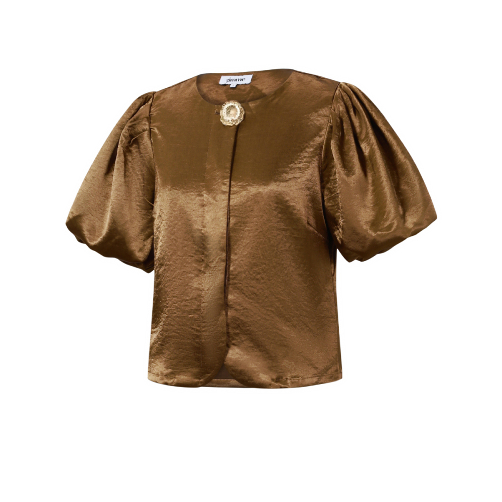 Tissu Polyester Fibre Femmes Tops Manches Courtes Élégant Couleur Unie h5Image2