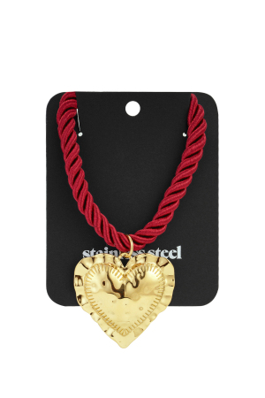 Colliers Pendentifs En Polyester Cœur Rétro Daily Classic Series Bijoux Pour Femmes h5 Image5