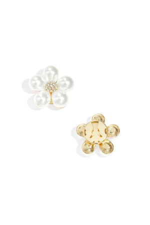 Boutons De Manchette En Alliage, Motif Floral, Collection Décontractée Et Simple Pour Femme h5 Image3
