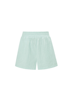 Cotton Woven Shorts Femme Casual Stripes h5
