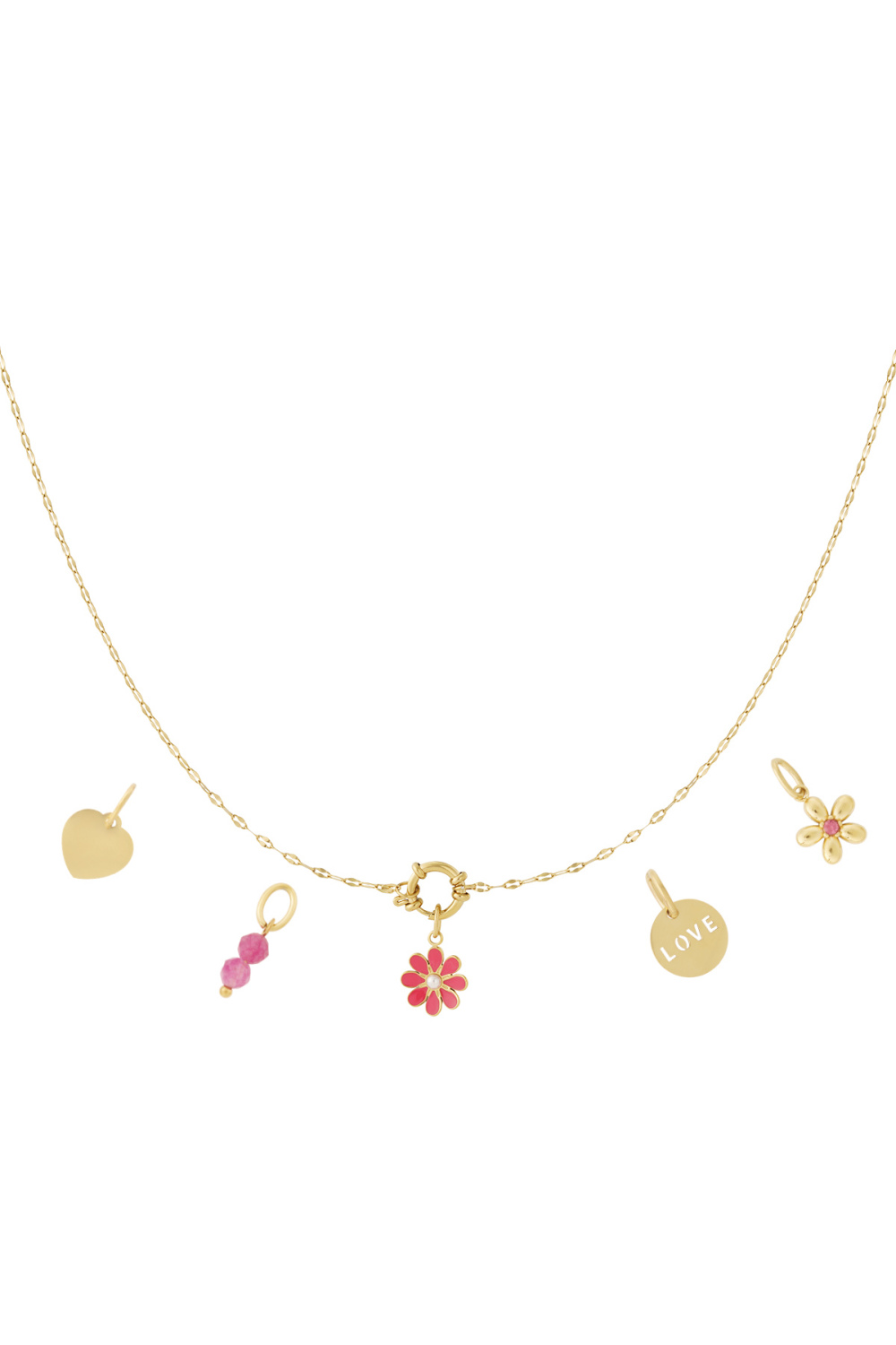 Collier Diy À Fleurs Rouges 