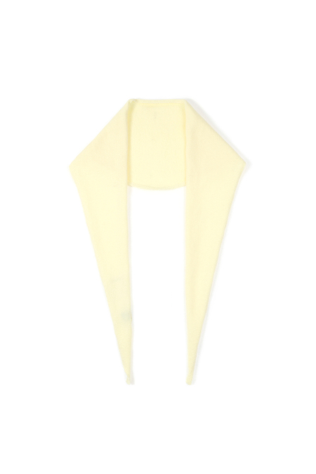 Écharpe triangulaire minimaliste unie 2