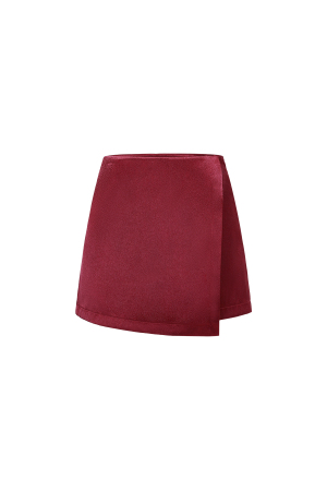 Tissu Polyester Fibre Femme Pantskirt Casual Couleur Unie Automne/Hiver h5 Image11