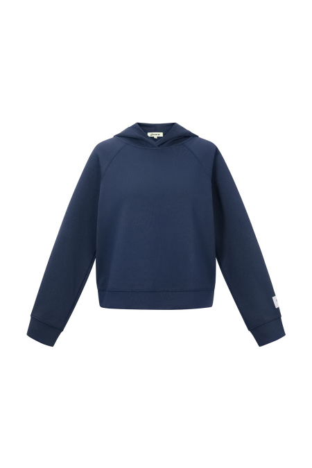 Hoodie Femme en Fibre de Polyester Tricotée Sportive Couleur Unie 2