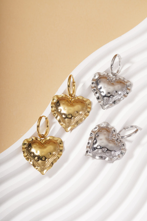 Boucles D'Oreilles Pendantes En Forme De Cœur Embrace h5 Image5