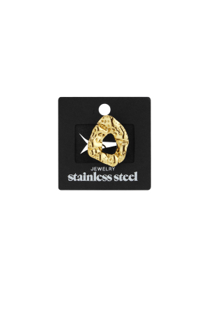 Bagues De Déclaration En Acier Inoxydable De Forme Irrégulière, Série Décontractée, Simple Et Quotidienne, Bijoux Pour Femmes h5 Image6