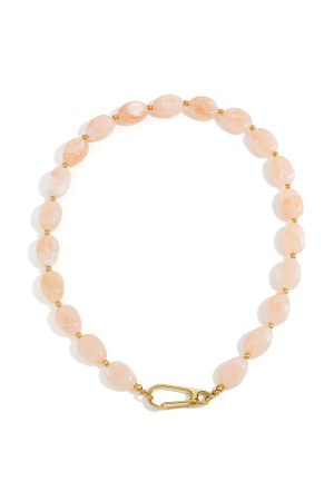 Collier Orné De Perles Et D'Une Fermeture Sur Le Devant h5 
