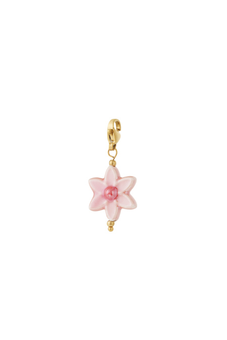 Breloque bijou fleur heureuse