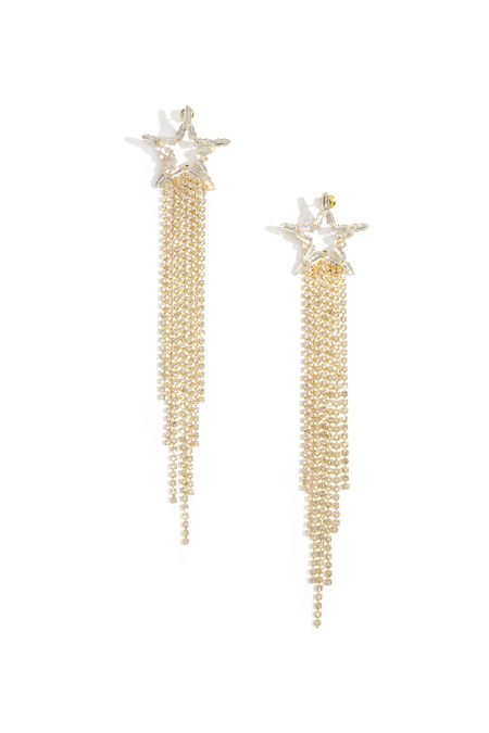 Boucles d'oreilles pendantes en cuivre Étoile Élégant Noël Série Luxueuse Bijoux pour femmes