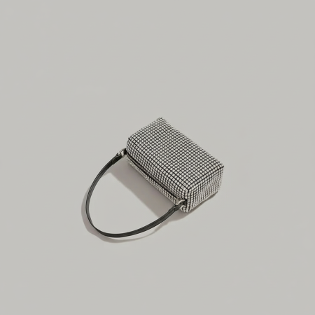 Sac à bandoulière femme élégant en PU uni, collection luxe (1 pièce)