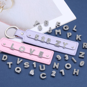 Perles En Alliage Brillantes À Faire Soi-Même, Lettres Et Chiffres, Bijoux. h5 Image5