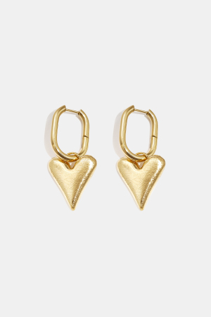 Boucles D'Oreilles Pendantes En Forme De Cœur, Série Simple Et Décontractée Pour Le Quotidien, Bijoux Pour Femmes h5 