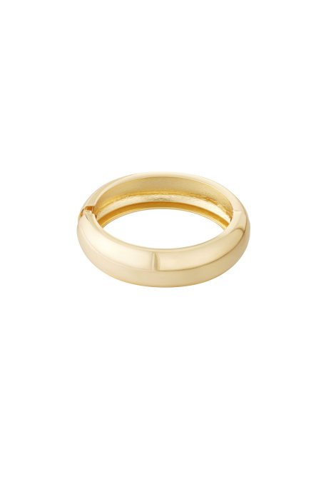 Bracelet jonc courbe doré