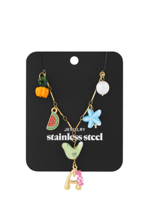 Collier Happy Initials Avec Breloques h5 Image5