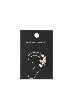 Boucles D'Oreilles En Cuivre Style Étoile, Décontractées Et Quotidiennes h5 Image4