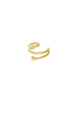 Boucles D'Oreilles Géométriques En Cuivre, Style Décontracté Et Quotidien h5 