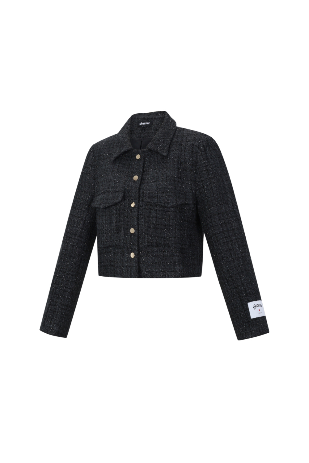 Tissu En Fibre De Polyester Femme Veste Élégante À Carreaux Statement h5Image2