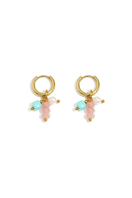 Boucles d'oreilles avec perles pendantes