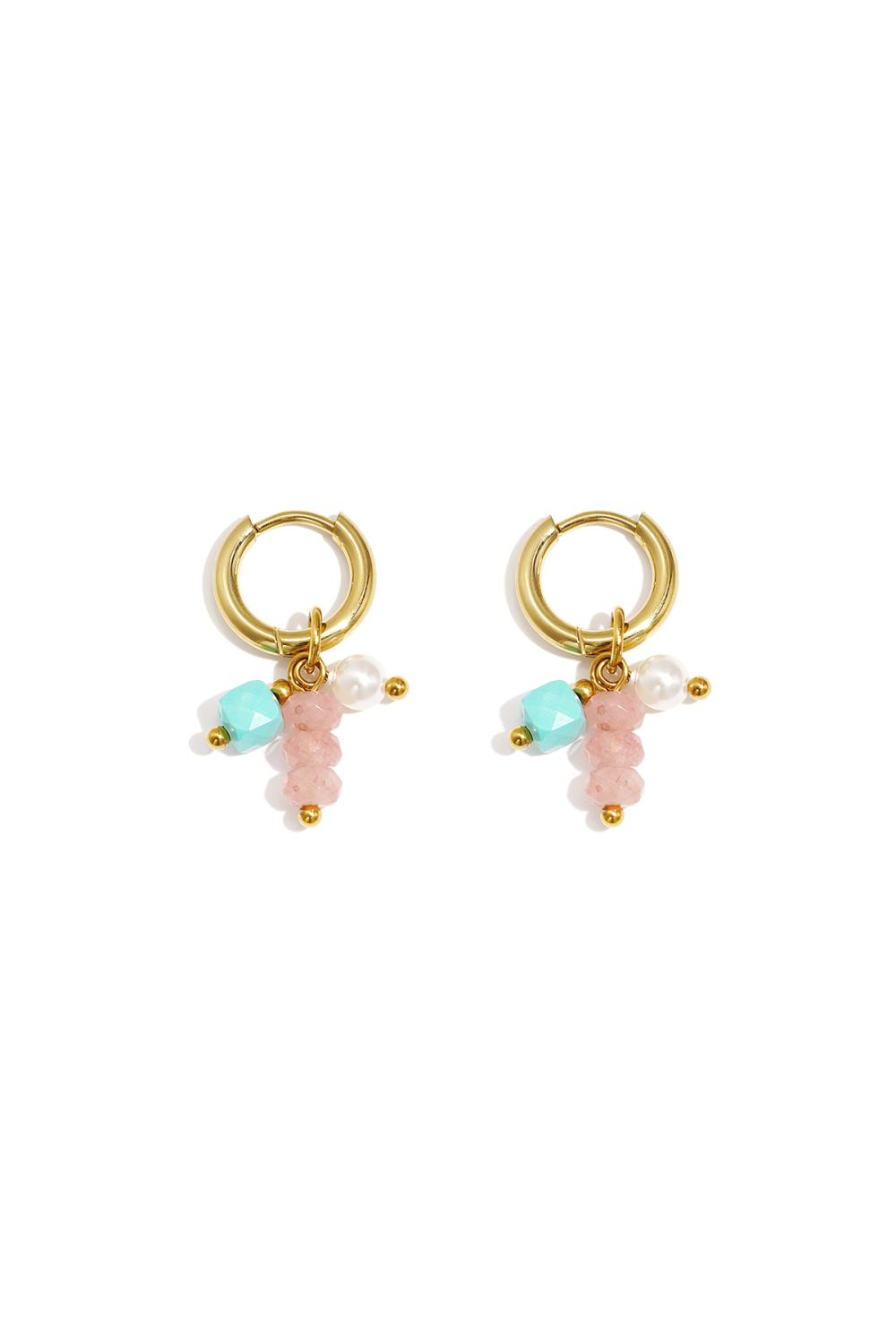 Boucles D'Oreilles Avec Perles Pendantes