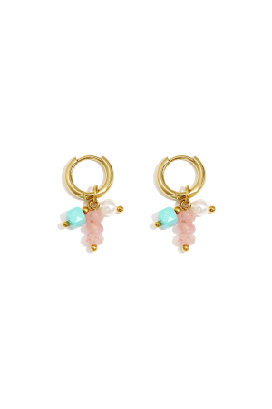Boucles D'Oreilles Avec Perles Pendantes h5