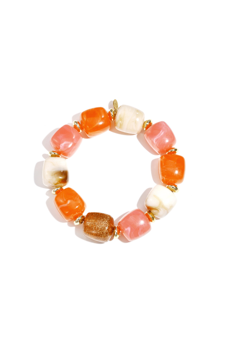 Bracelet de perles avec une perle scintillante remarquable