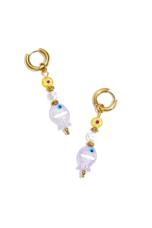 Boucles D'Oreilles Pendantes En Acier Inoxydable, Motif Poisson, Collection Romantique Décontractée Pour Le Quotidien, Bijoux Pour Femmes h5 