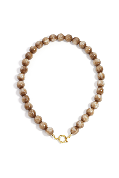 Collier de perles délavé - 12mm