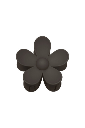 Pince À Cheveux Fleur De Marguerite Mate De Couleur Unie, Résine Fuchsia h5