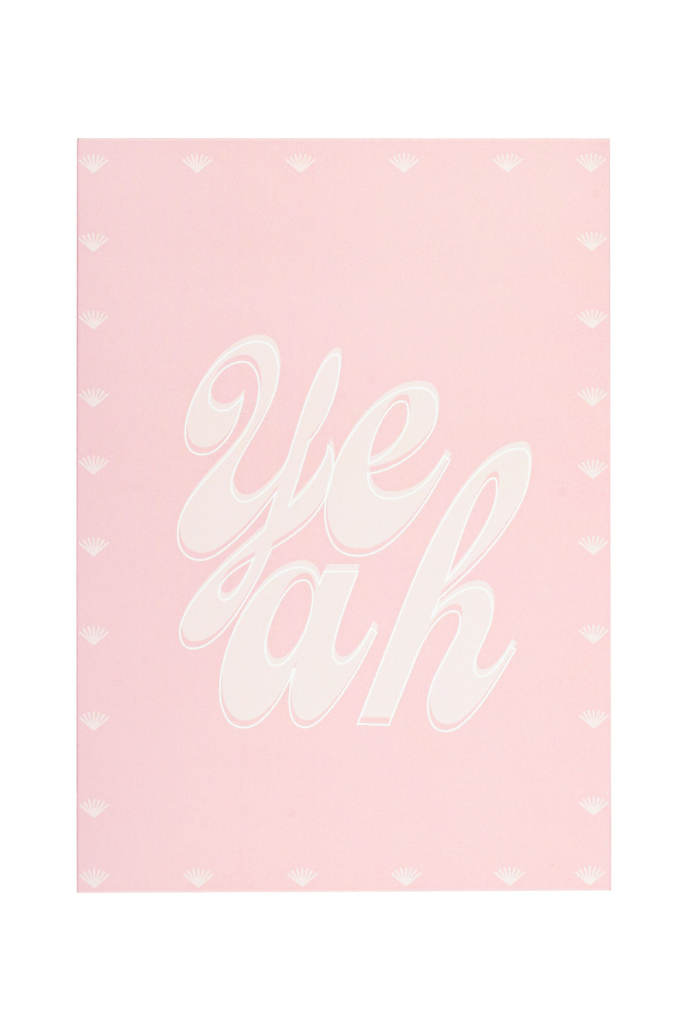 Carte De Voeux Ouais Rose