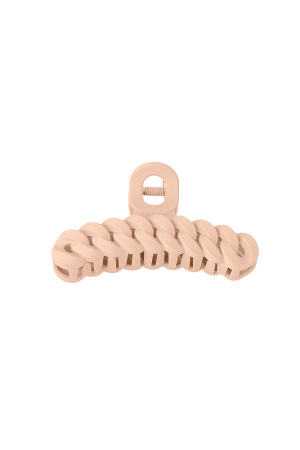 Barrette Tressée - Beige Plastique h5 