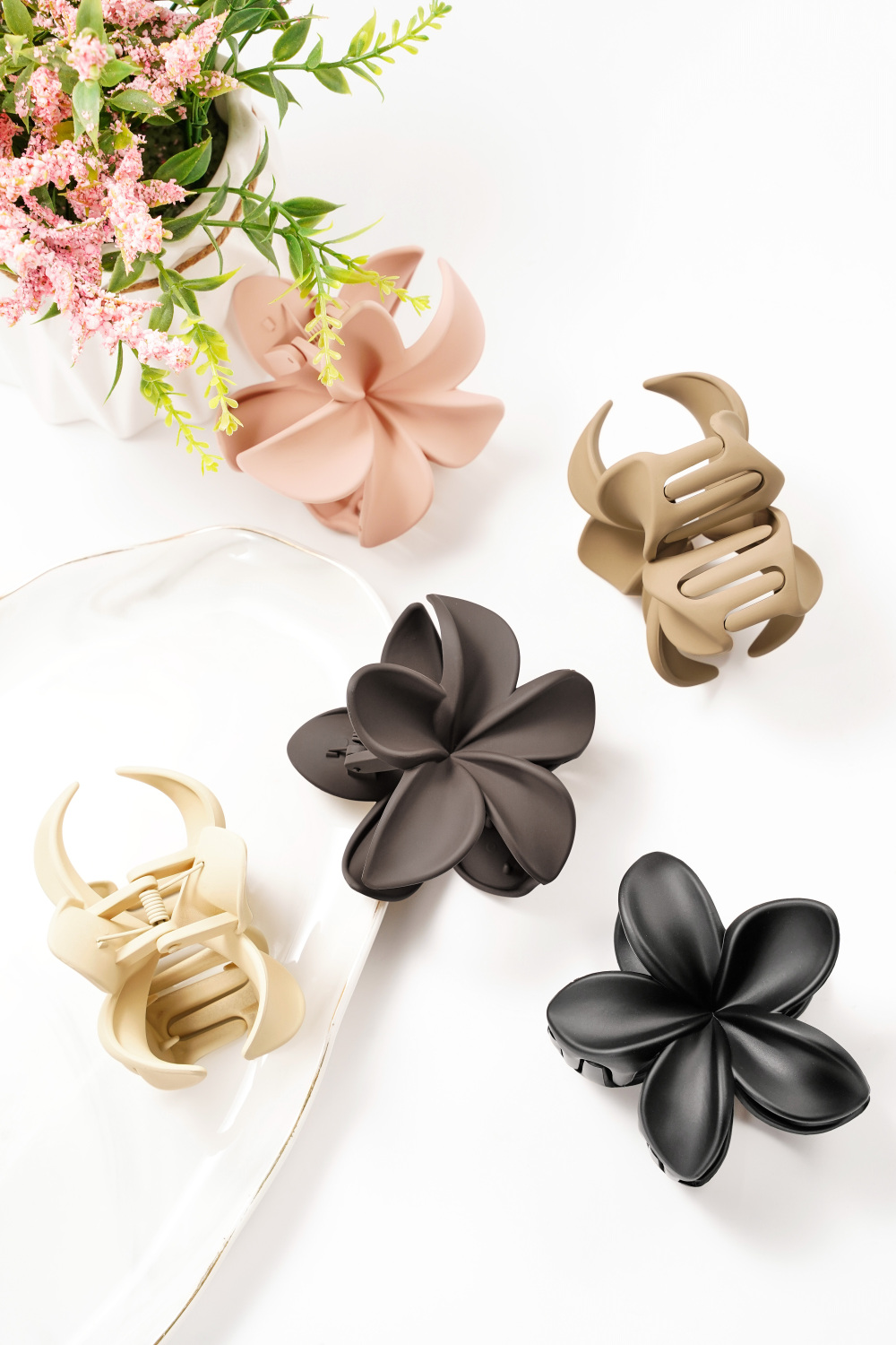 Pince À Cheveux Fleur - Plastique h5Image4