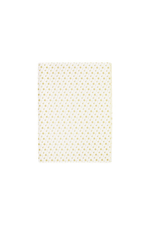 Etoiles En Papier De Soie - Blanc/Couleur Or Papier h5 