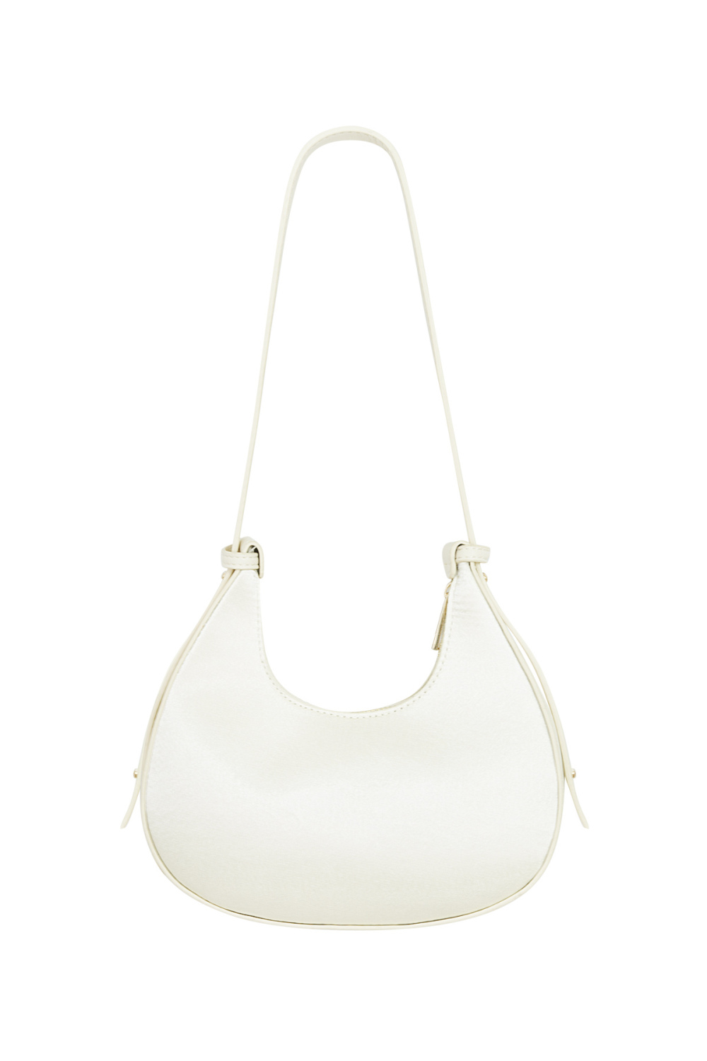 Sac Croissant Blanc Paillettes - Pu Image6
