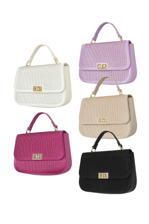 Sac À Main Glamour - Violet Pu h5 Image2