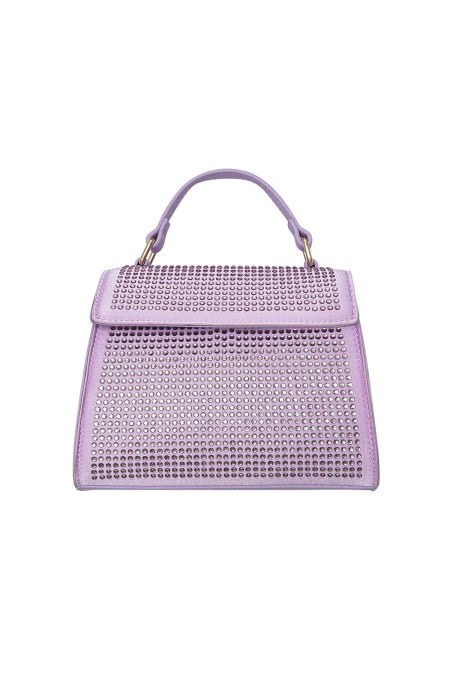 Sac à main strass - lilas PU