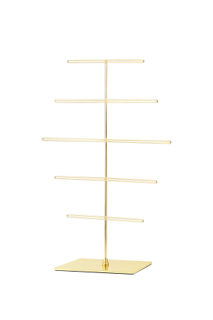 Grandes Boucles D'oreilles Display Multi-Couches - Doré h5 