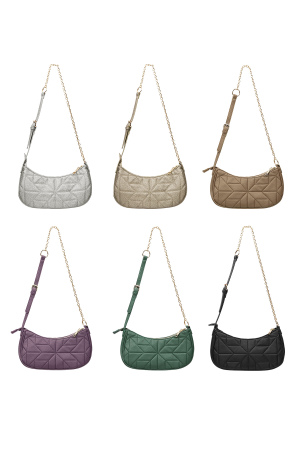 Sac À Bandoulière Cousu Matériel Doré h5 Image4