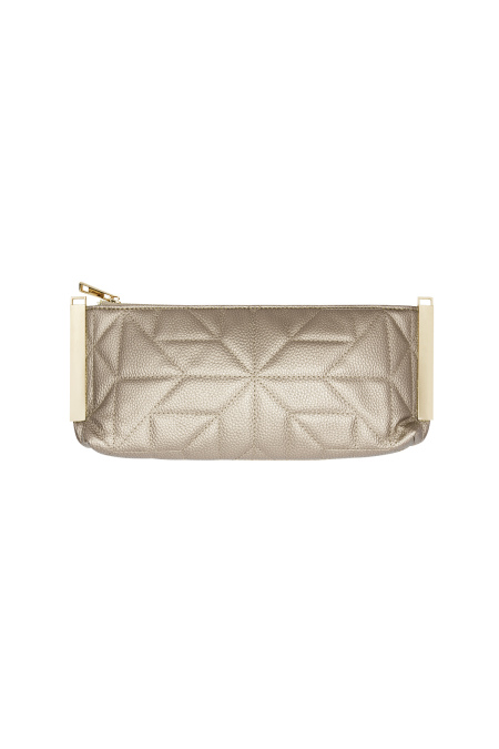 Pochette cousue quincaillerie dorée - cuivre