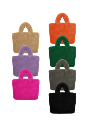 Sac De Ville En Fausse Fourrure Petit h5 Image9