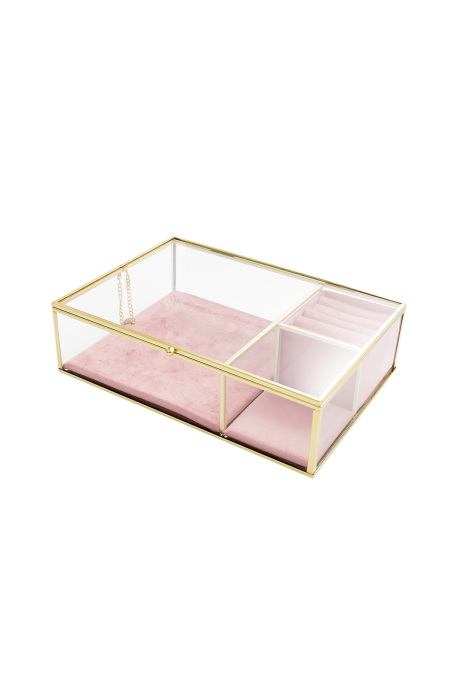 Présentoir en verre à trois compartiments 2