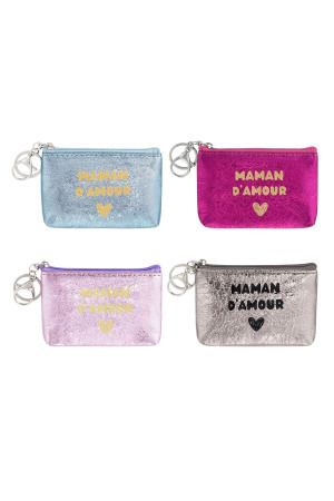 Porte-Clés Portefeuille Métallisé Maman D'amour h5 Image2