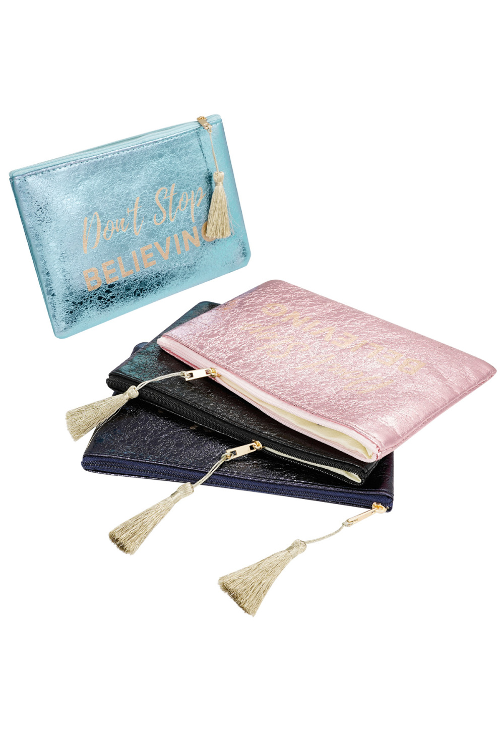 Trousse De Maquillage Métallisée Don't Stop Believe h5Image3