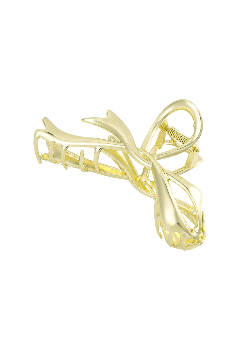 Barrette À Cheveux Noeud Doré