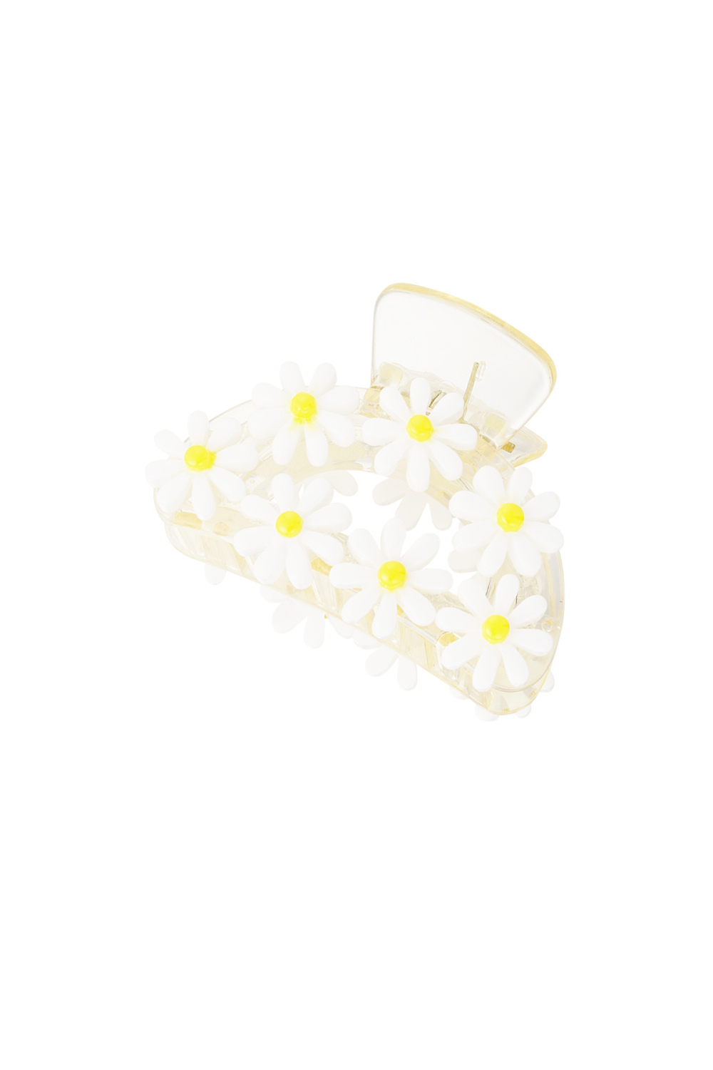 Pince À Cheveux En Plastique Fleur En Résine